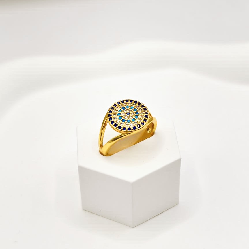 Blue Eye Gold Ring