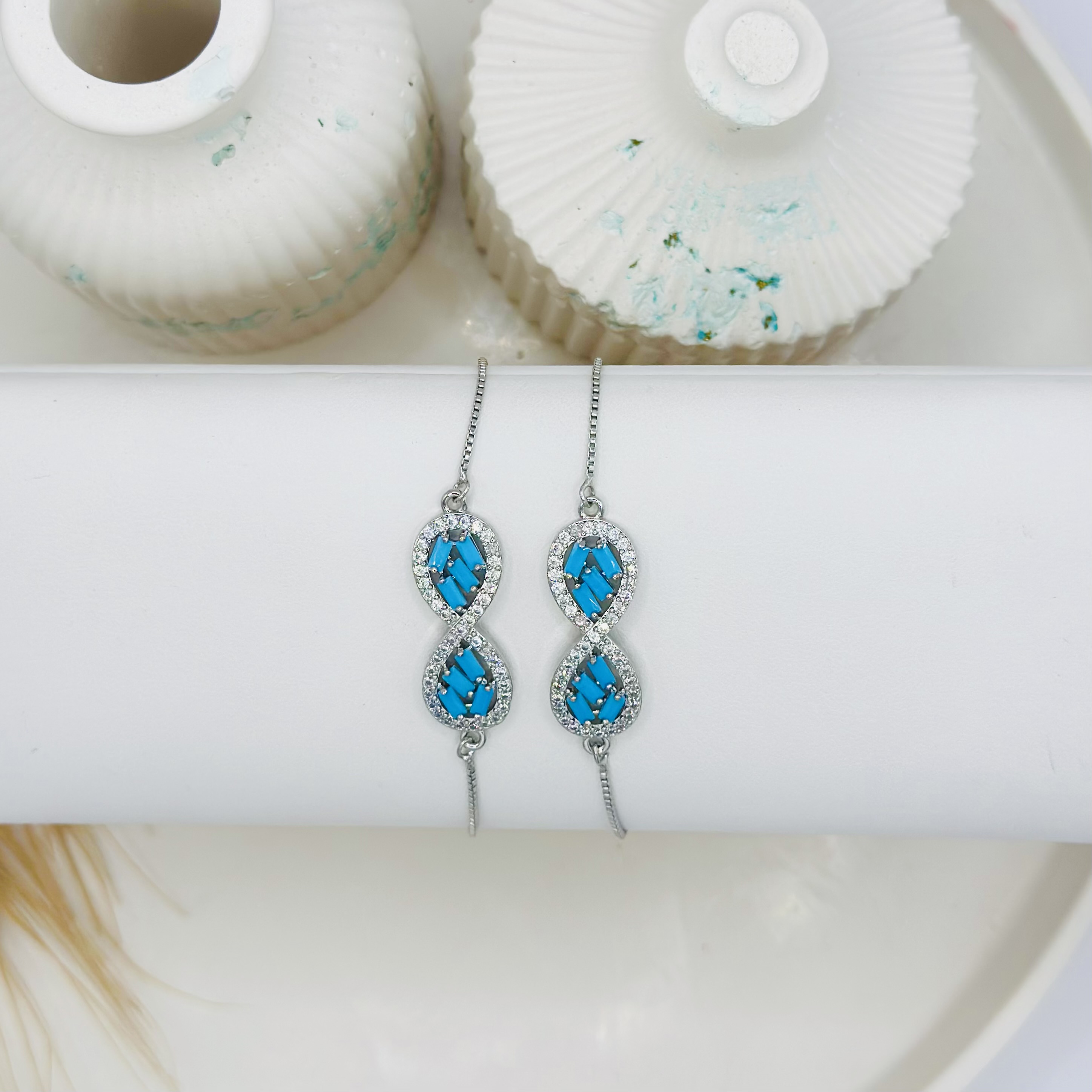 Blue Infinity Bracelet